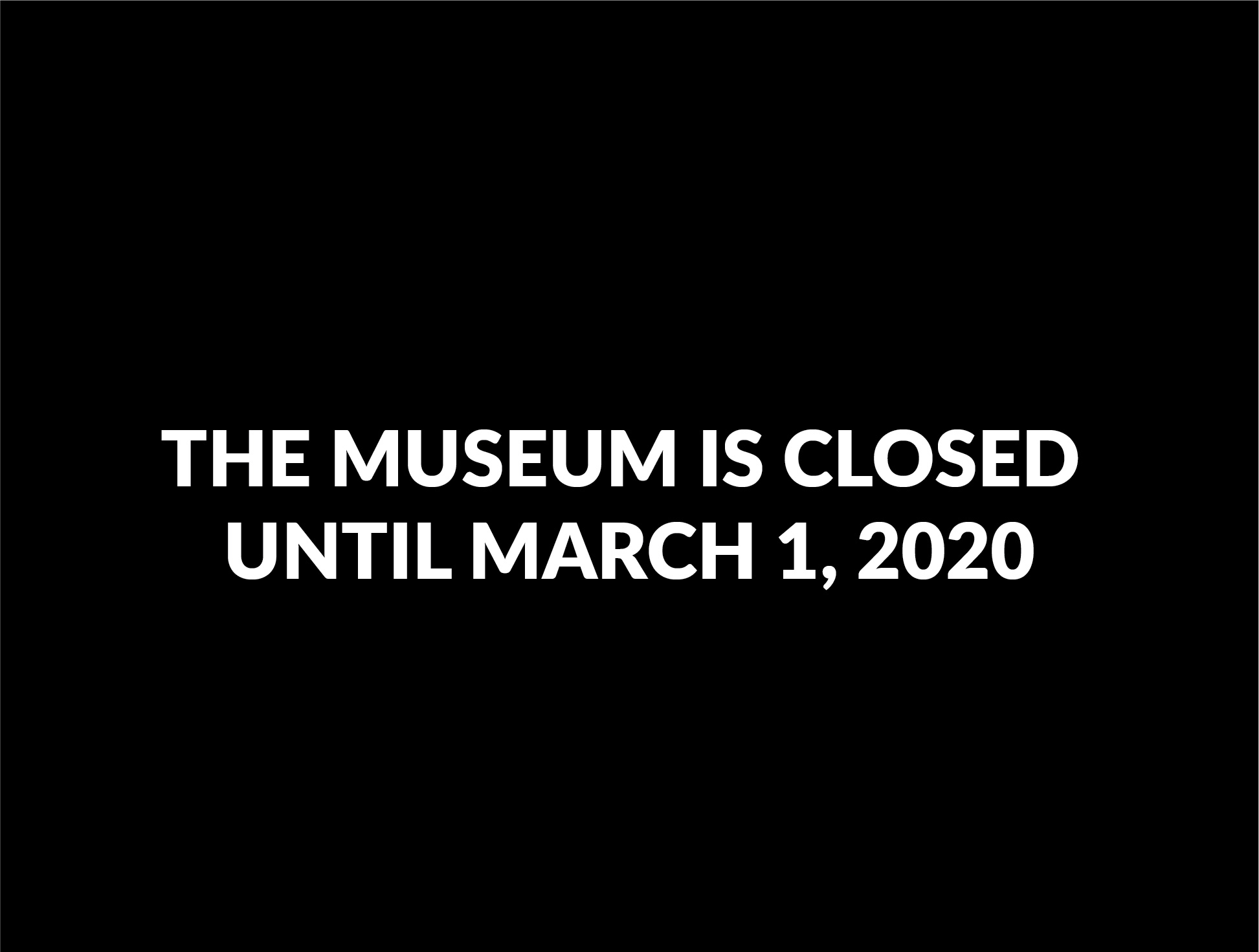 museum closure