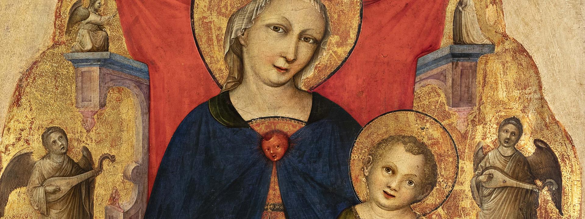 Madonna col Bambino in trono, angeli musicanti e il committente Vulciano Belgarzone di Zara