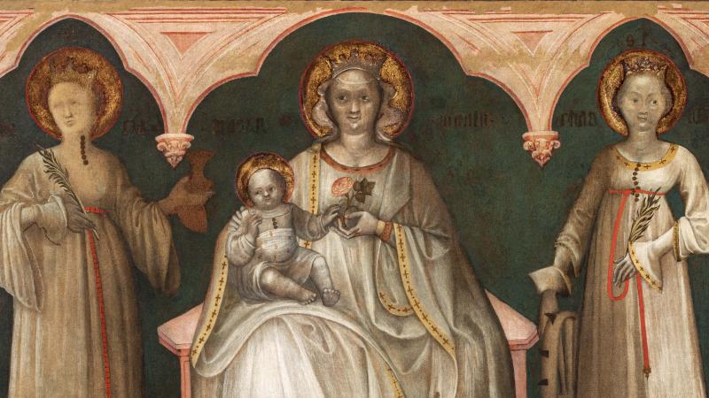 Madonna col Bambino tra le sante Marta e Caterina