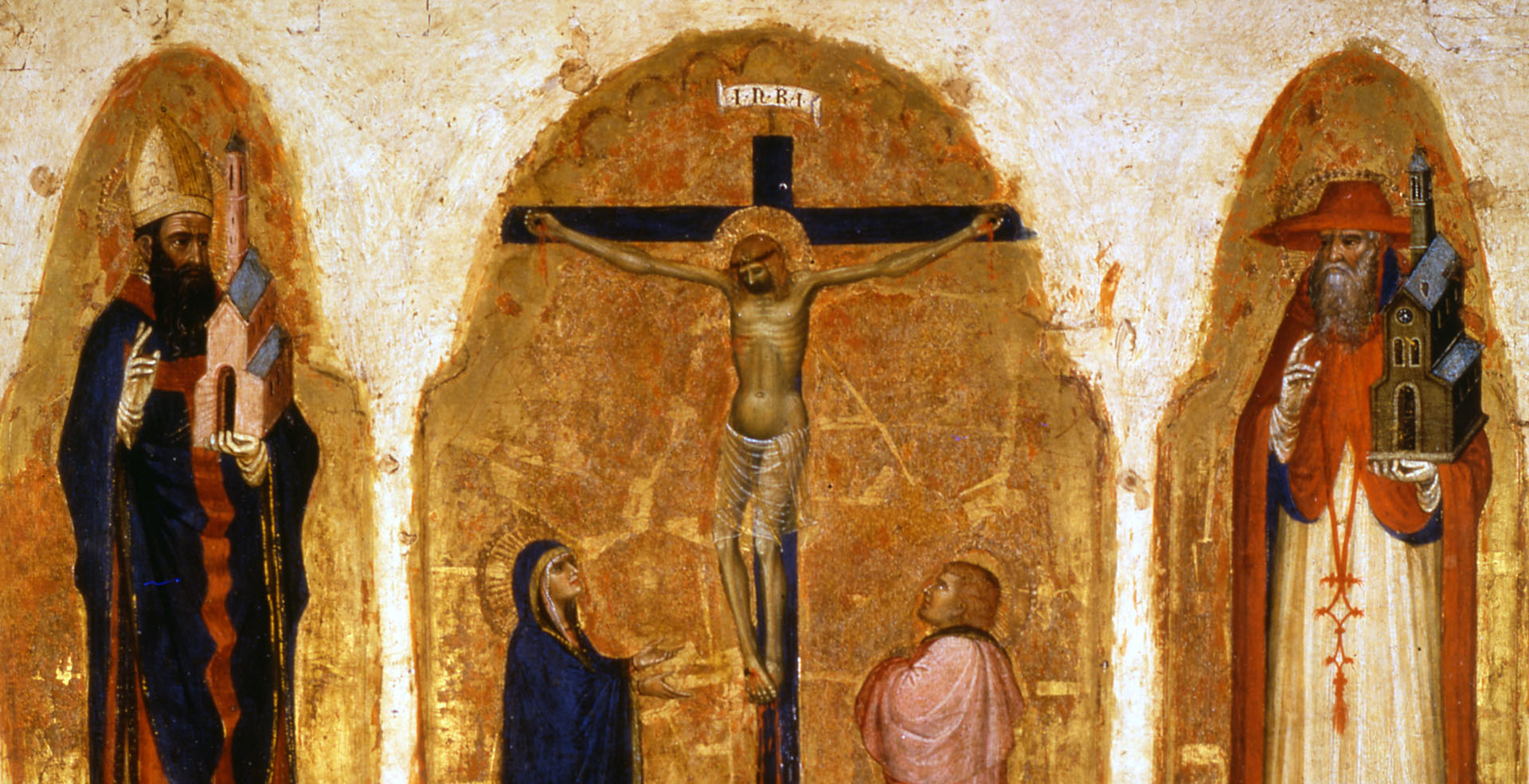 Cristo crocifisso tra la Vergine