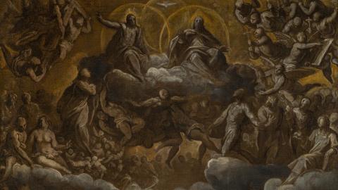 La Trinità in Paradiso e il martirio dei santi Pietro e Paolo