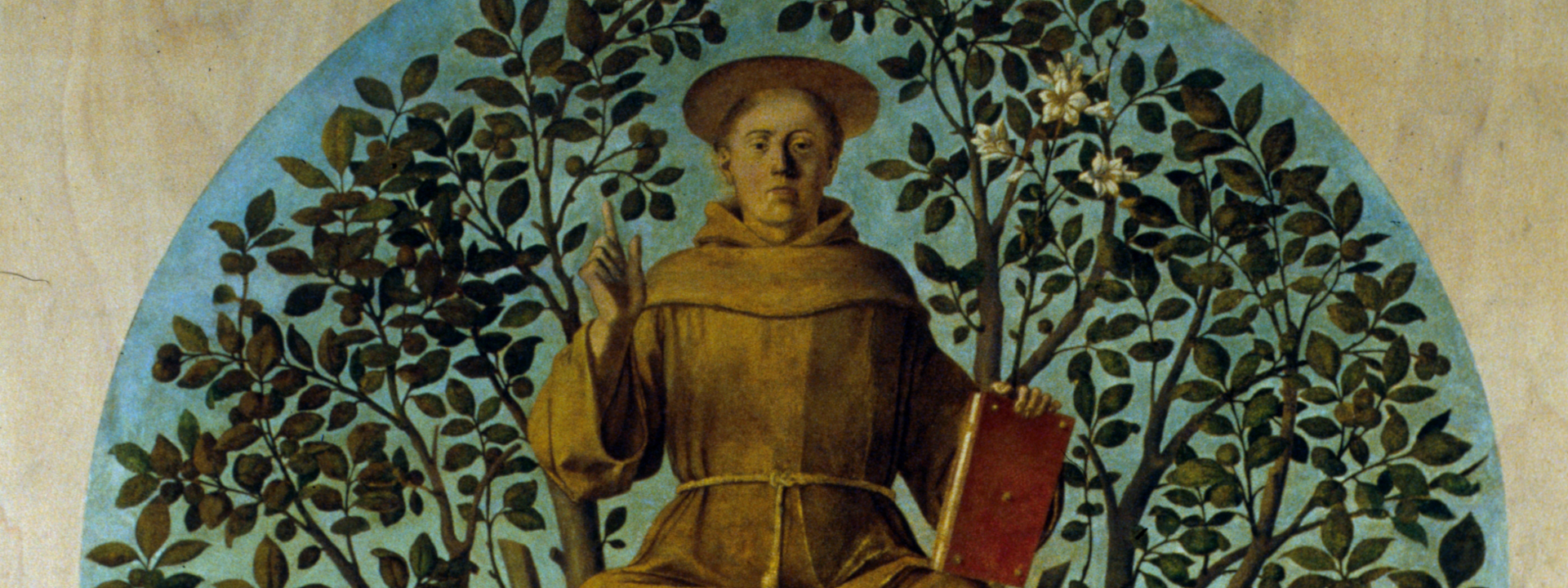 Sant' Antonio da Padova sul noce tra San Bonaventura e il Beato Luca Belludi