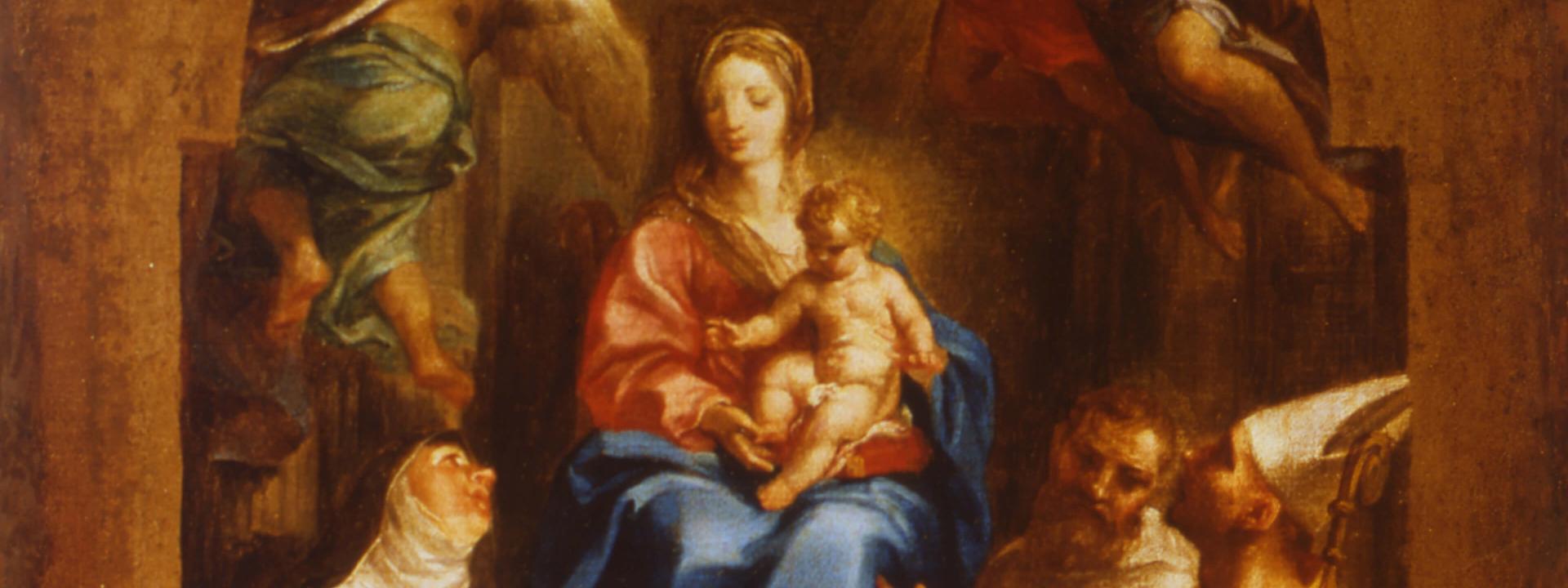 Madonna in trono e santi