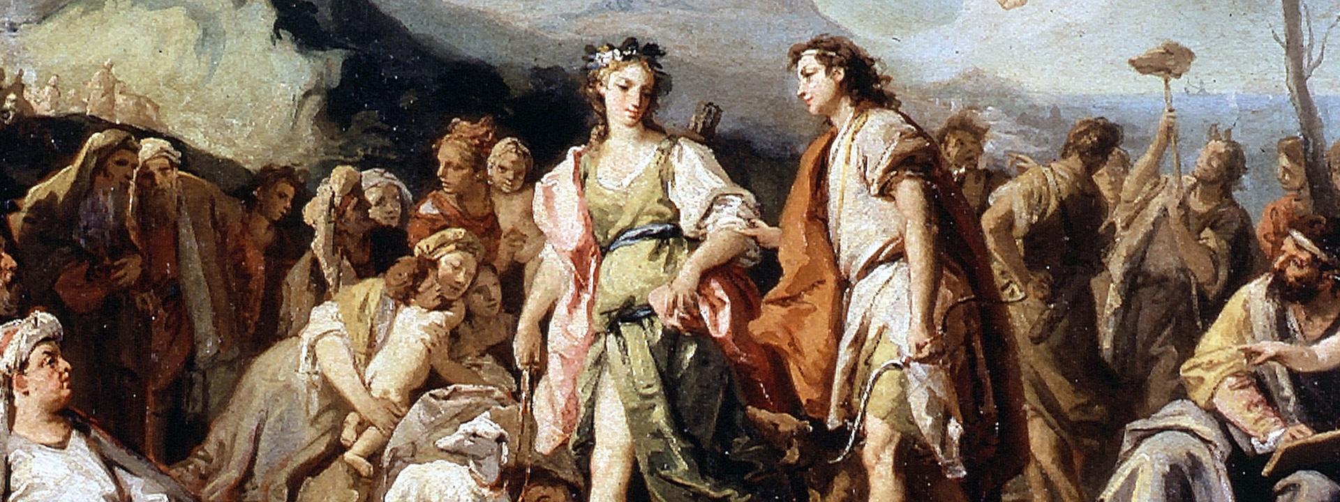 L'incontro di Anzia e Abrocome alle feste di Diana