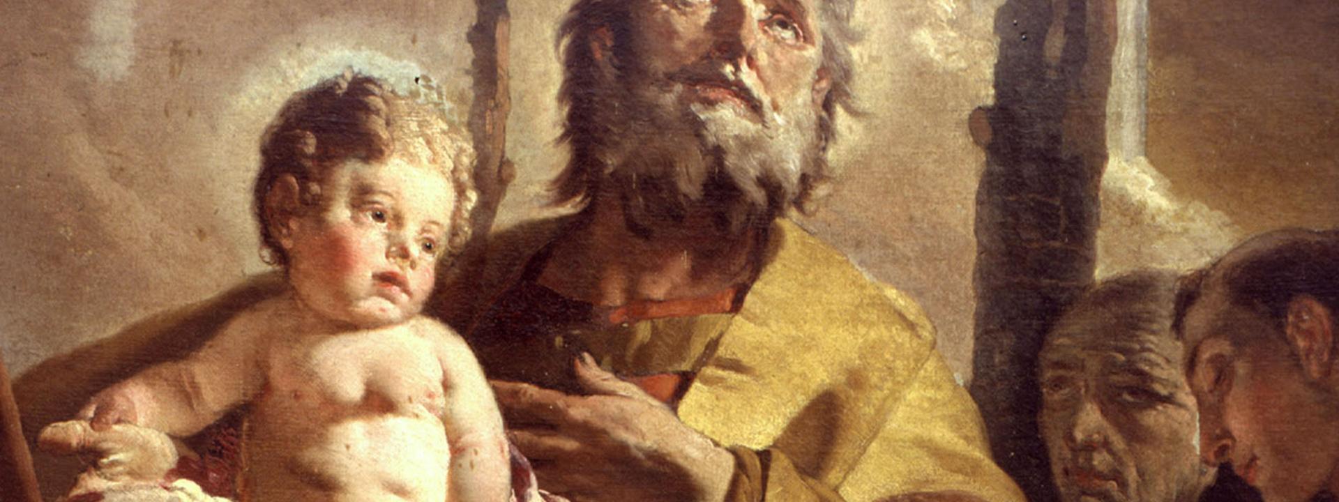 Tiepolo GB, San Giuseppe con Gesù bambino e i SS. Francesco di Paola, Anna, Antonio e Pietro d'Alcantara